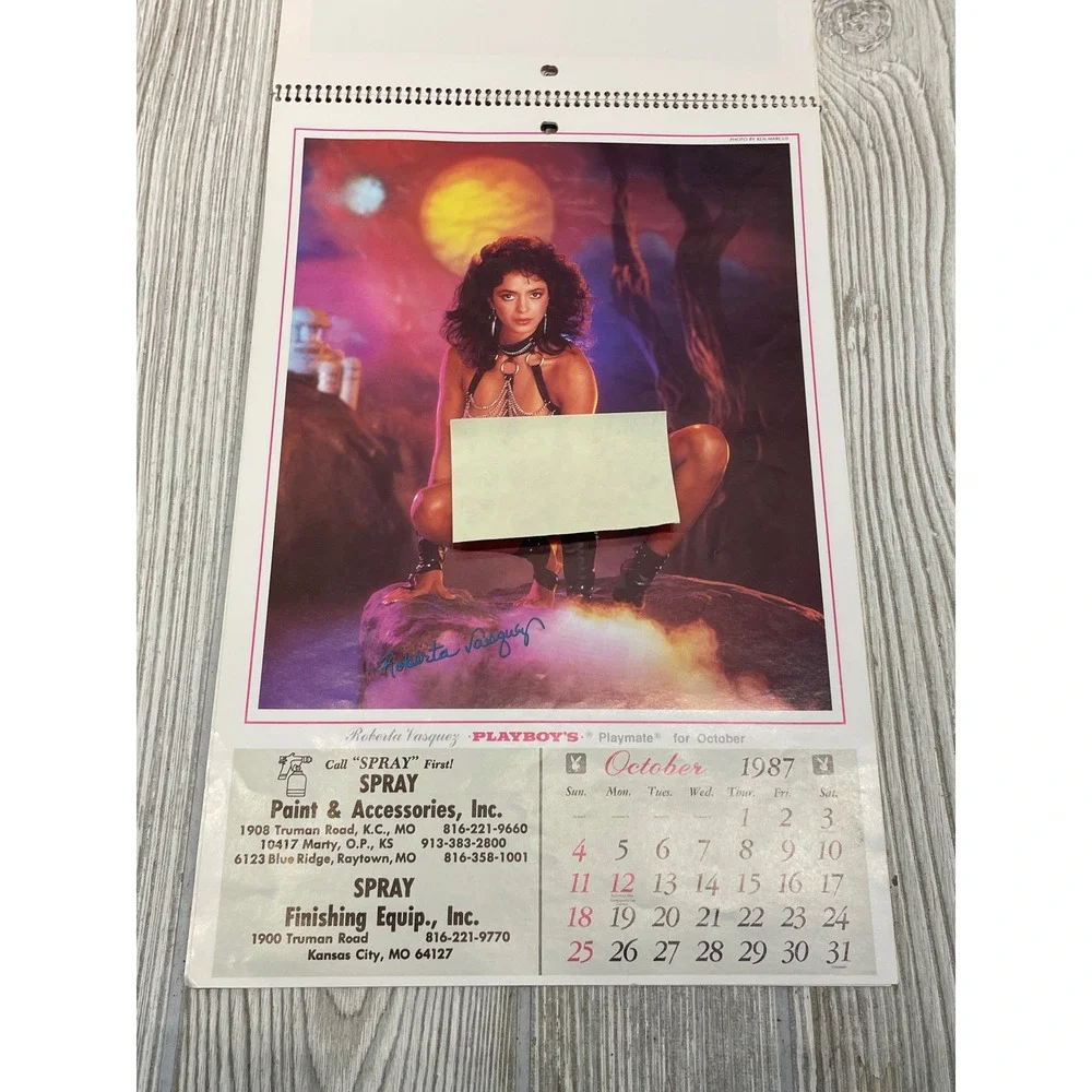 Vintage 1987 Playboy Playmate Wall Calendar Ken Marcus Photography Kansas City